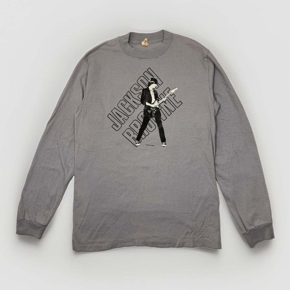 Vintage 80s Jackson Browne Winterland Tour 83 Long Sleeve Tee Large